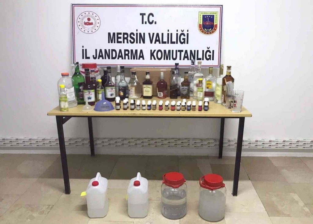 Mersin’de Sahte Alkol Operasyonu