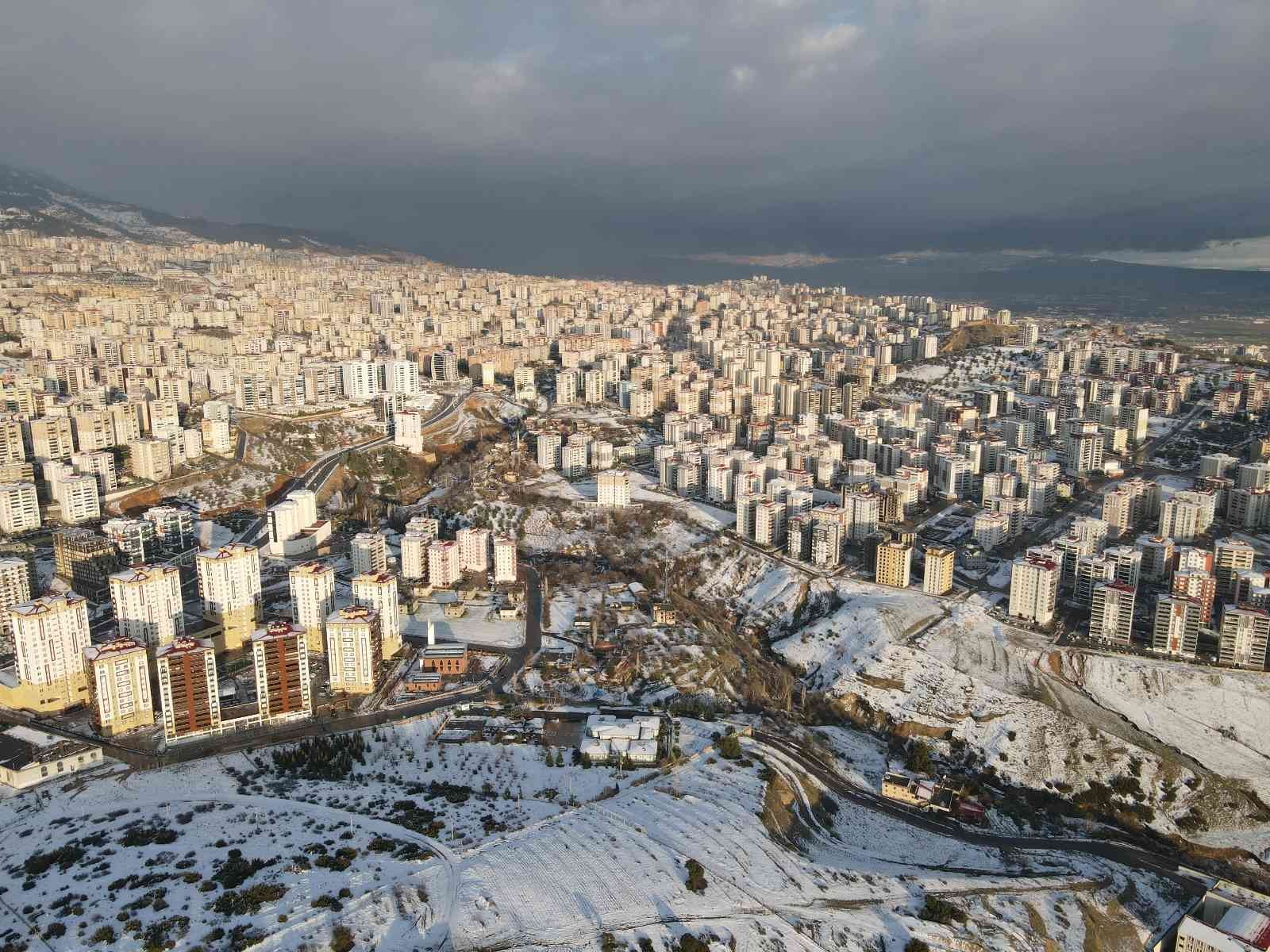 Kahramanmaraş'ta Kar Yağışından Sonra Havadan Görüntüler Alındı