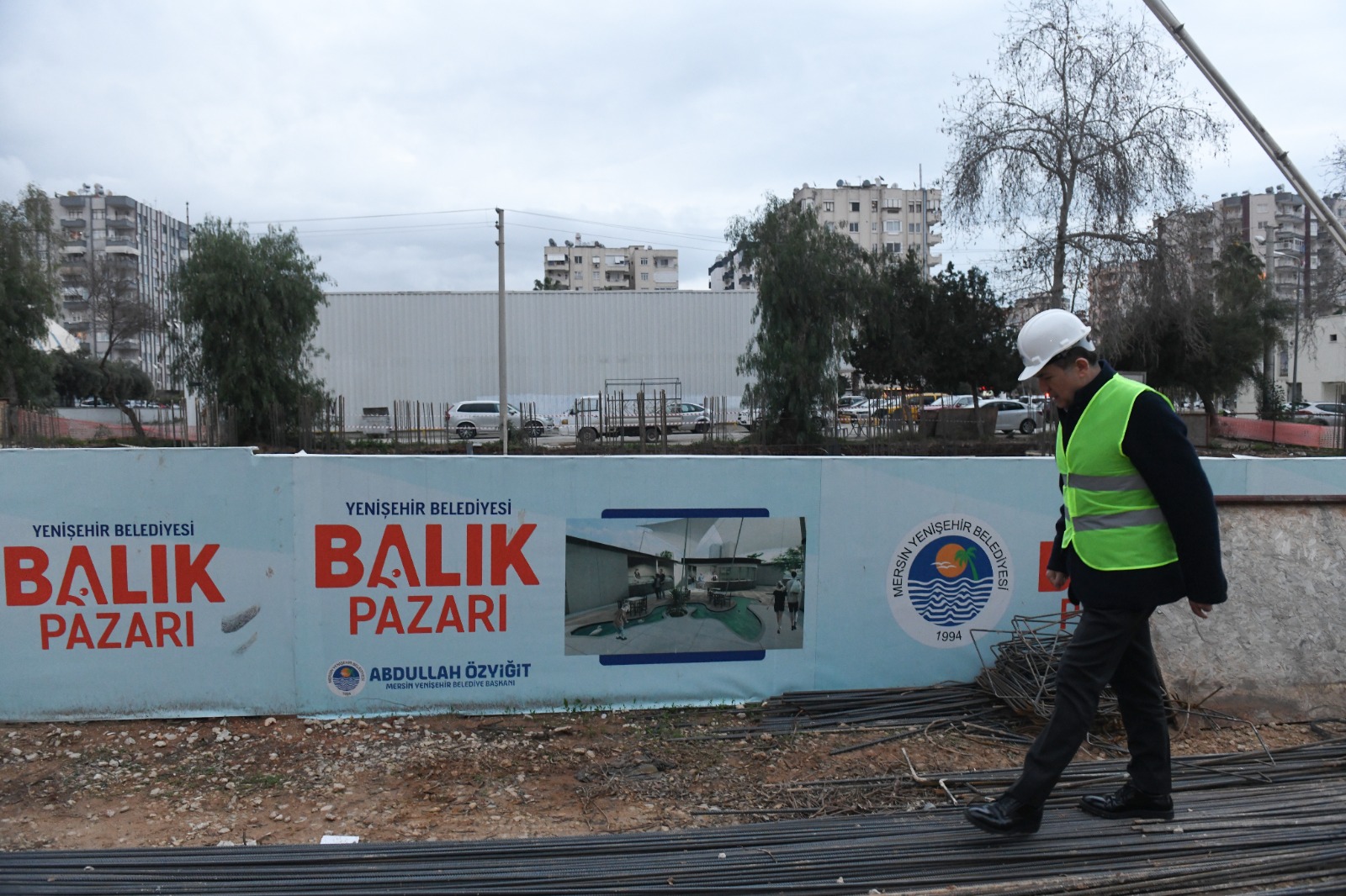 Yenişehir Belediyesi Göçmen Balık Pazarı'nın temeli atıldı