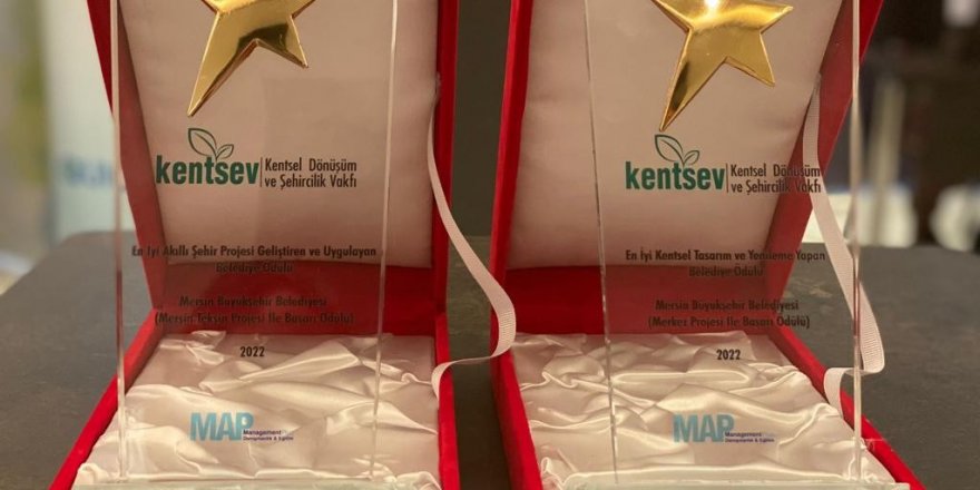 Kentsev’de Mersin Büyükşehir Belediyesinin İki Projesine Ödül