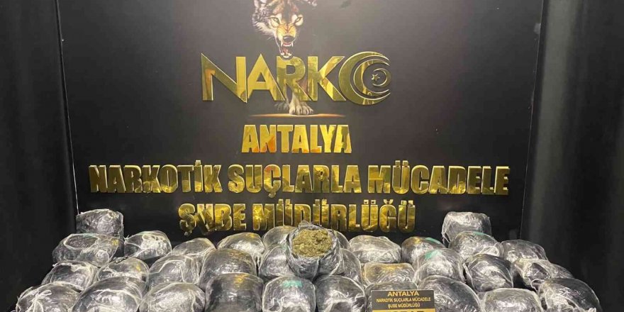 Antalya’da 26 Kilo 505 Gram Uyuşturucu Madde Ele Geçirildi