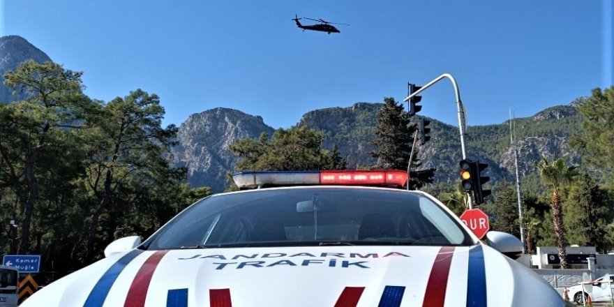 Antalya’da Helikopterli Trafik Denetiminde Ceza Yağdı
