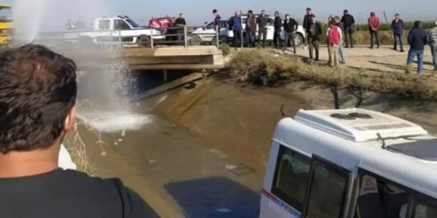 Adana’da Kaza Yapan Dolmuş Sulama Kanalına Düştü: 2’si Ağır 13 Yaralı