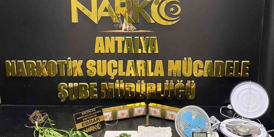 Antalya’da Uyuşturucu Madde Satan Zehir Tacirlerine Operasyon: 3 Gözaltı