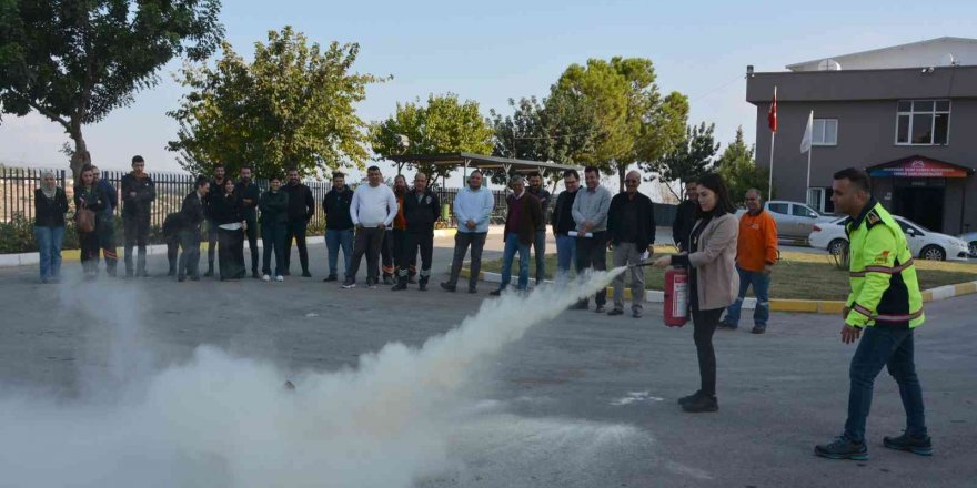 Mersin Büyükşehir Belediyesi Personellerine Yangın Eğitimi