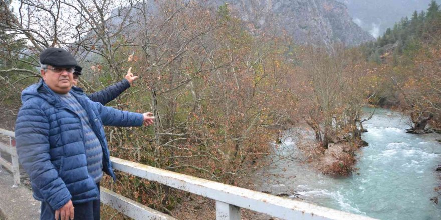 Antalya’da Yazın Kuruyan Irmak, Yağışlar Sonrası Adeta Coştu