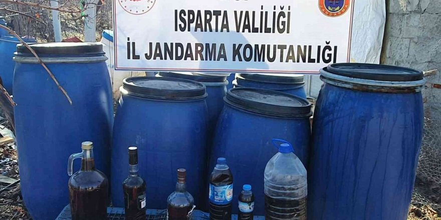 Isparta’da Kaçak Alkol Operasyonu: 1 Gözaltı