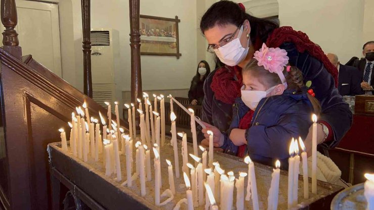 İskenderun Ortodoks Kilisesinde Noel Ayini