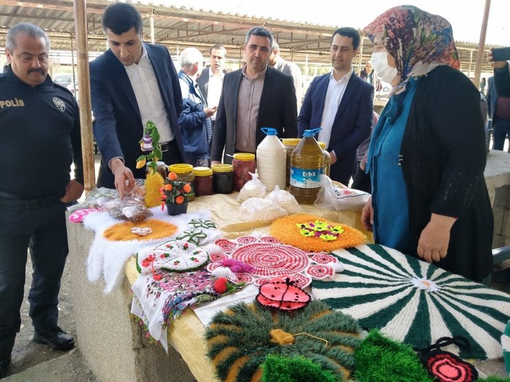 Erzin’de "kadın Eli Halk Pazarı" Kuruldu