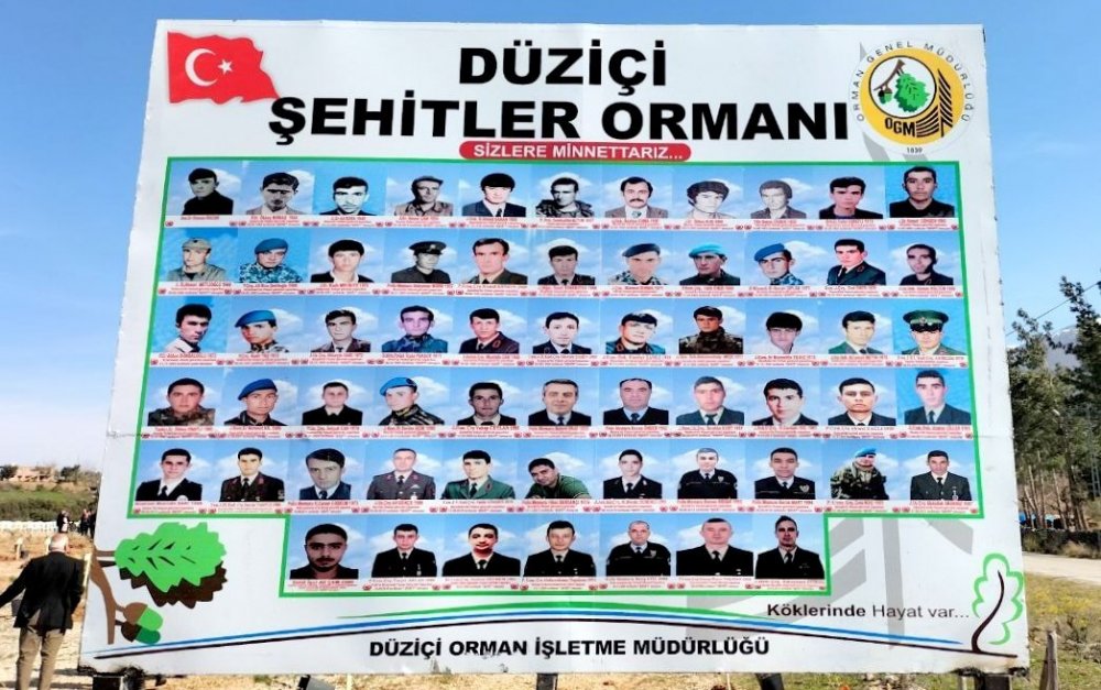 Ormancılık Haftası Osmaniye’de "şehitler Ormanı" Oluşturuldu