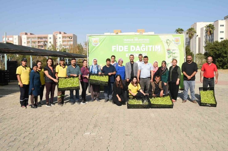 Tarsus’ta Üreticilere Ücretsiz 750 Bin Adet Fide Dağıtıldı