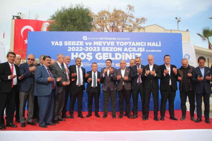 Örtü Altı Üretim Üssü Antalya’da, 2022-2023 Hal Sezonu Açıldı
